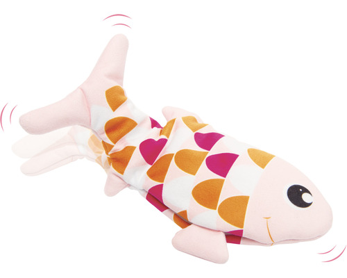 Jouet pour chat Catit poisson 27 x 4,5 x 14,5 cm rose Poisson jouet en tissu avec motif