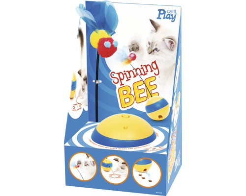 Jouet pour chat Catit Play Spinning Bee dans son emballage
