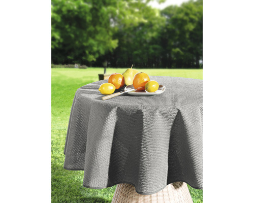 Nappe pour table de jardin gris foncé Ø 160 cm