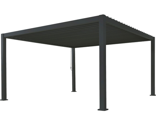 Freistehende Terrassenüberdachung aus Aluminium mit Lamellendach