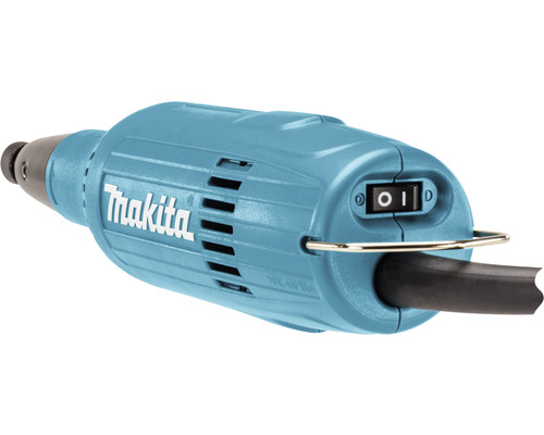 Logo Makita sur le boîtier d''une meuleuse droite