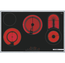 Glaskeramikkochfeld mit Rahmen Ceranfeld SCHOTT CERAN® BOSCH 79,5 x 51,7 cm 1 Kochzonen PKC845FP1D