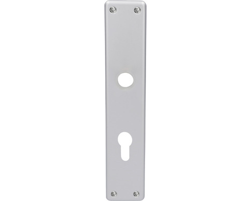 Plaque intérieure Tanja alu F1 anodisé cylindre profilé pour portes d’appartement Garniture de porte pour serrures à cylindre avec vis