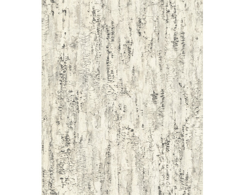 Papier peint intissé 554045 Composition bouleau gris blanc