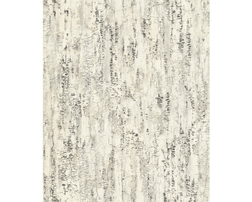 Papier peint intissé 554045 Composition bouleau gris blanc Papier peint avec motifs abstraits.