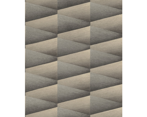 Papier peint intissé 554670 Composition géométrique gris beige