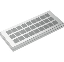 Insert de grille d''aération rectangulaire ventilée en métal