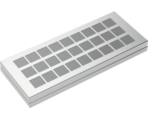 Insert de grille d''aération rectangulaire ventilée en métal