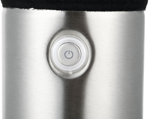 Boîtier en acier inoxydable avec bouton marche/arrêt