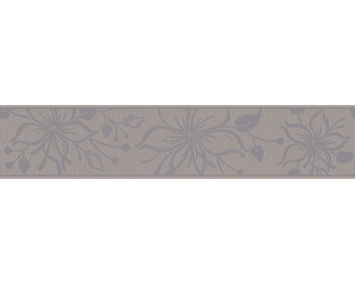 Frise autocollante 3466-74 Only Border fleurs marron gris 5 m x 13 cm