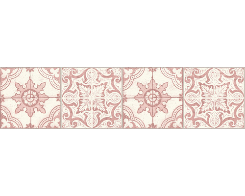 Frise autocollante 36516-2 Only Border carrelage rouge blanc 5 m x 13 cm