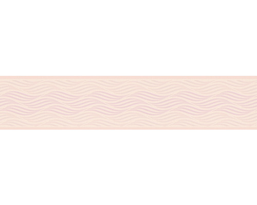 Frise autocollante 3841-19 Only Border vagues rose 5 m x 13 cm Papier peint avec motif ondulé
