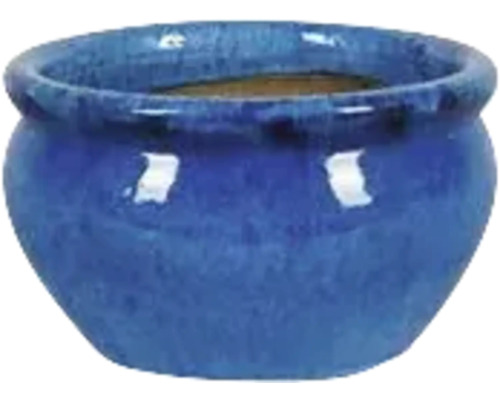 Blauer Blumentopf aus Keramik