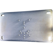 Metallmontageplatte mit Befestigungslöchern