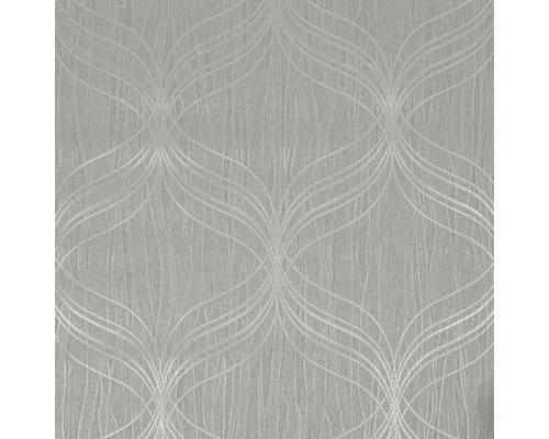 Papier peint intissé 112659 Opulence Optical Geo argent