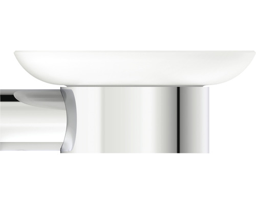 Detailansicht eines Seifenspenders mit Halterung