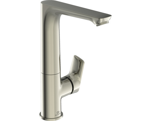 Robinet de lavabo pour vasque à poser Ideal Standard Connect Air silver storm brossé A7023GN