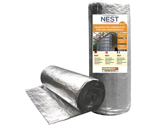 Dampfbremsfolie NEST 3-lagig 25 m x 1 m Rolle = 25 m² Rolle feuerfester Dämmstoff für den Innenbereich