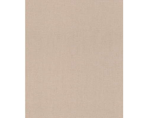 Vliestapete 484649 Florentine III Uni Leinen braun Nahaufnahme einer beigen Textiltapete mit feiner Struktur