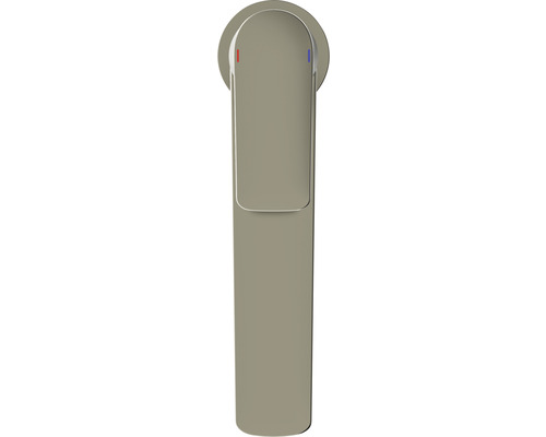 Wasserhahn mit Temperaturmarkierungen