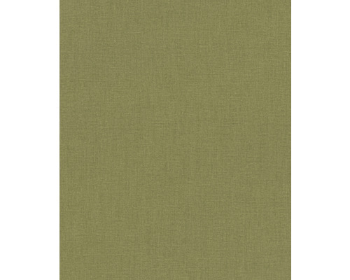Papier peint intissé 484755 Florentine III uni lin vert herbe