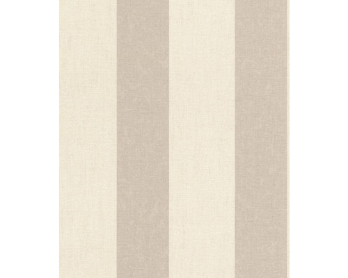 Papier peint intissé 485462 Florentine III rayures marron beige Papier peint à rayures