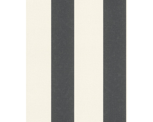 Papier peint intissé 485479 Florentine III rayures anthracite Tissu à rayures