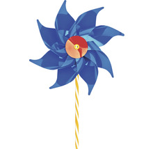 Moulin à vent avec bâton