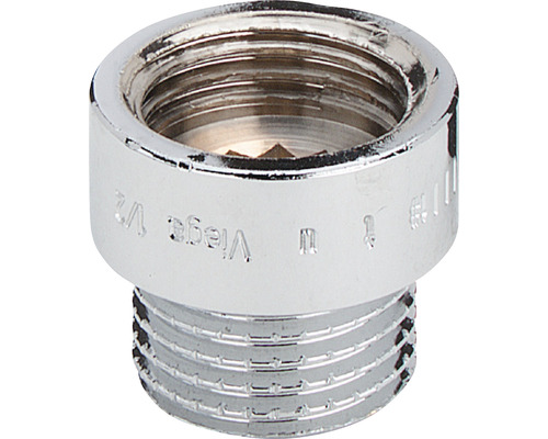 viega Hahnverlängerung 3526 1/2" x 10 mm Rotguss verchromt 447151 Viega Übergangsstück aus Metall mit Gewinde
