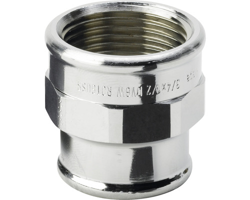 viega Reduziermuffe 3240 1/2"IG x 3/8"IG Rotguss verchromt 447816