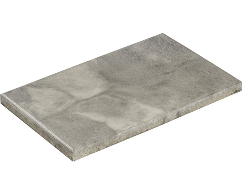 Dalle de terrasse en béton iStone Style blanc-noir 60 cm x 40 cm x 4 cm Dalle de pavage en béton individuelle