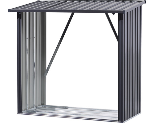 Abri bûches XL 217 x 89 x 154,5 cm anthracite - HORNBACH Luxembourg