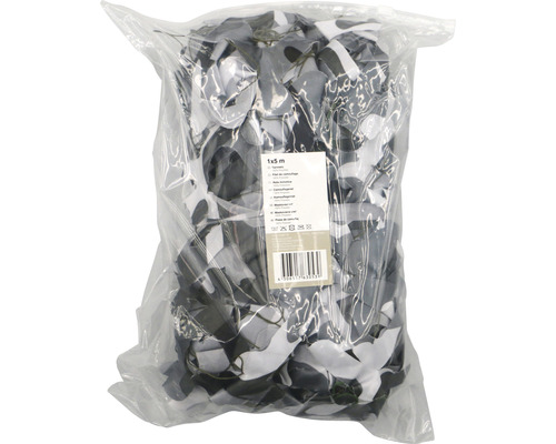 Filet de camouflage emballé, 1 x 5 mètres