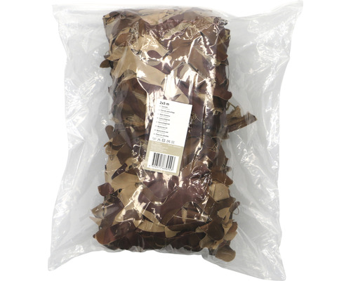 Filet de camouflage 2x3 mètres dans un sac en plastique transparent