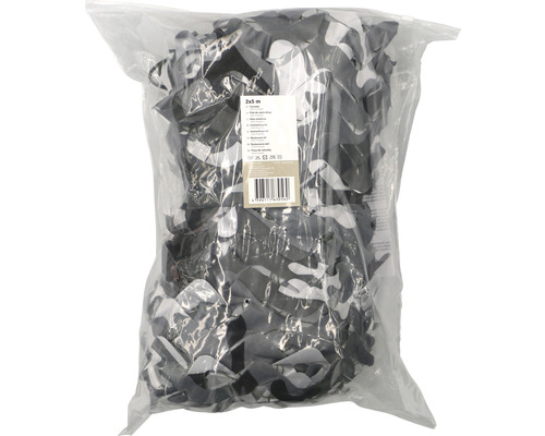 Filet de camouflage emballé de dimensions 2 x 5 mètres