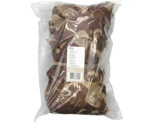 Filet de camouflage emballé, dimension 2 x 3 mètres