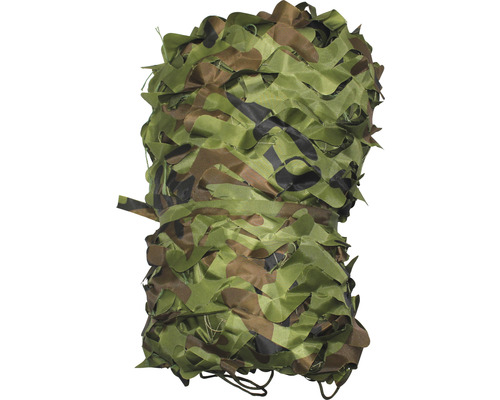 Rouleau de filet de camouflage attaché