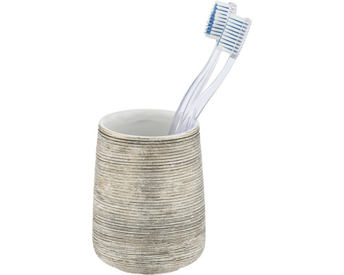 Gobelet à brosses à dents avec deux brosses à dents