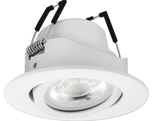 Spot encastré LED Smart Light à intensité lumineuse variable 5W 400 lm CCT RGB zigbee Bluetooth Ø 88/68 mm blanc 230V - Compatible avec SMART HOME by hornbach