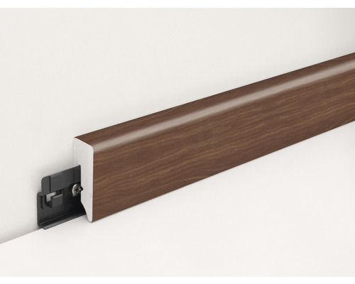 Plinthe en bois avec fixation à clip