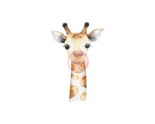 Papier peint panoramique intissé 253306 Bambino XIX girafe beige 3 pces 150 x 280 cm