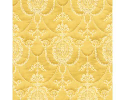 Papier peint intissé 570847 Trianon XIII ornement or Papier peint jaune à motifs floraux