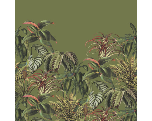 Papier peint panoramique intissé 561388 Barbara Home Collection 3 Botanic vert 6 parties 300 x 300 cm