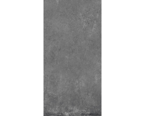Carrelage sol et mur en grès cérame fin Cortina graphite 30 x 60 cm