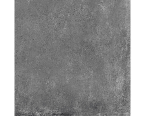Feinsteinzeug Terrassenplatte Cortina Plus Graphite rektifizierte Kante 60 cm x 60 cm x 2 cm Graue Bodenfliese mit matter Oberfläche