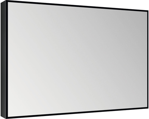 Miroir rectangulaire avec cadre noir