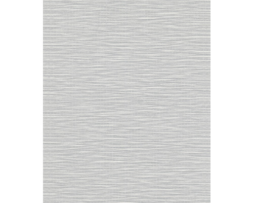 Papier peint intissé 33323 Botanica uni rayures gris Papier peint avec structure textile horizontale