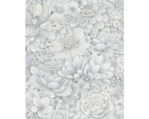 Papier peint intissé 33953 Botanica Floral bleu Papier peint à motifs floraux