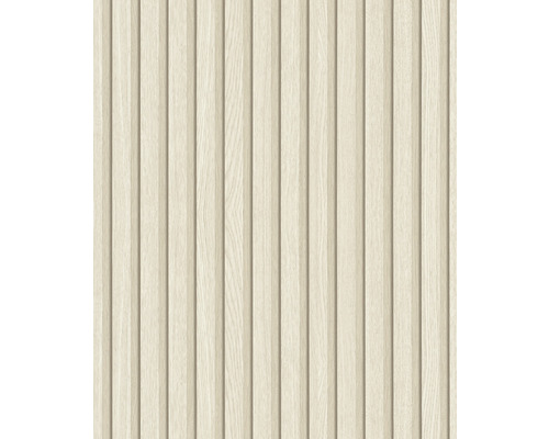 Papier peint intissé 33957 Botanica 3D aspect bois beige