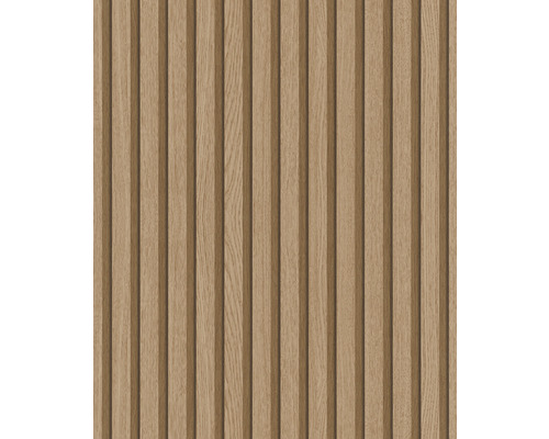 Papier peint intissé 33958 Botanica 3D aspect bois marron